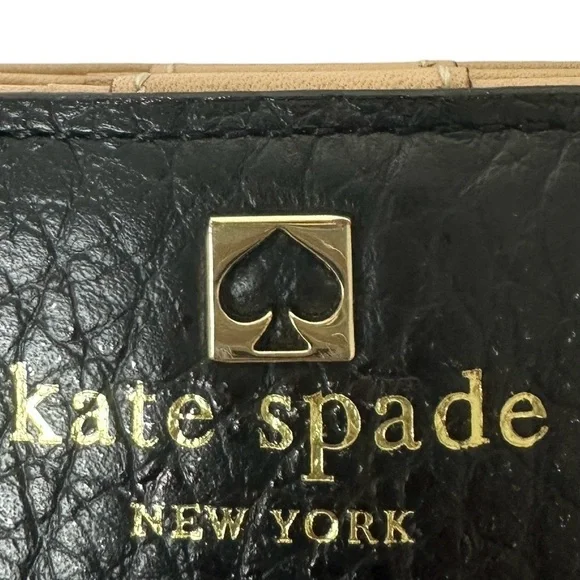 NWT KATE SPADE Southport Avenue Mandy Wallet Wristlet Black Leather - Picture 8 of 9